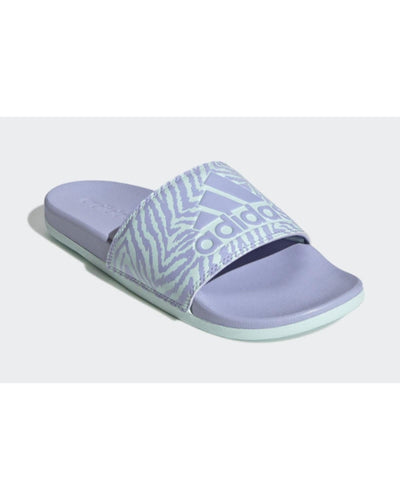 Adidas Floral Slip-On Comfort Slides in Mint - 9 US