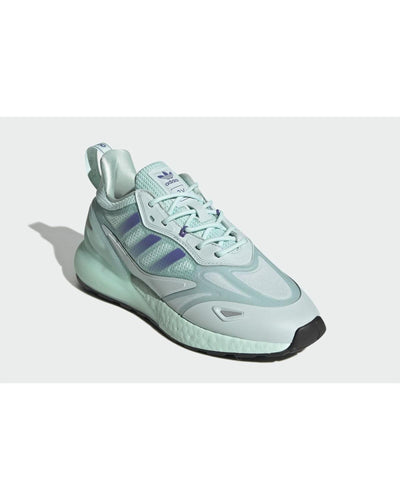 Adidas Boosted Luminous Sneakers with Mesh Upper in White Orange Silver - 7.5 UK