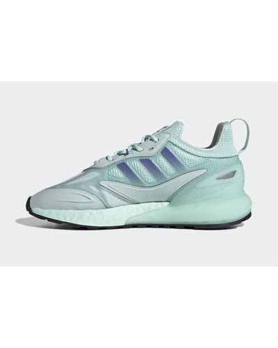 Adidas Boosted Luminous Sneakers with Mesh Upper in White Orange Silver - 7.5 UK