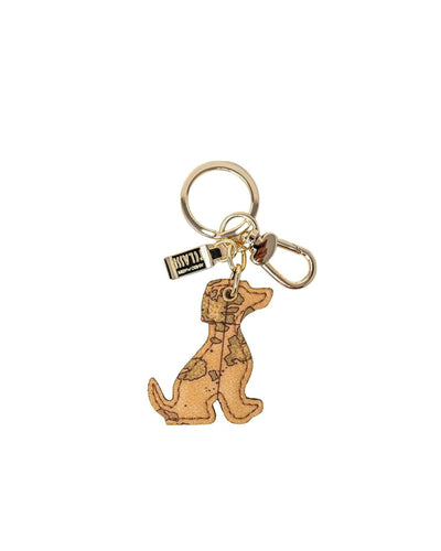Alviero Martini Prima Classe Women's Beige Leather Keychain - One Size
