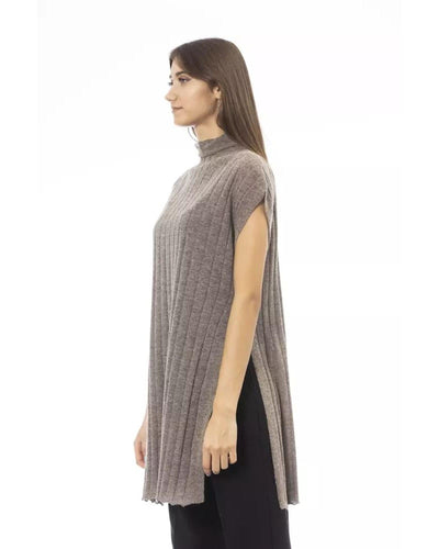 Alpha Studio Women's Brown Nylon Sweater - 44 IT