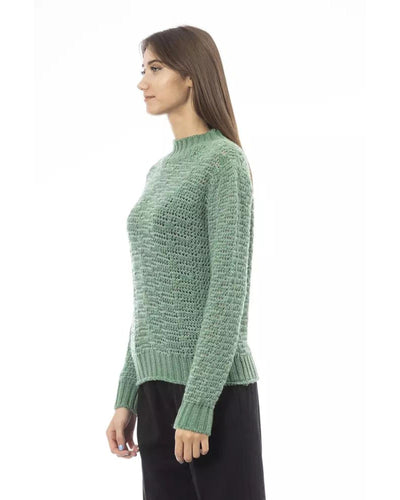 Alpha Studio Women's Green Wool Sweater - 42 IT