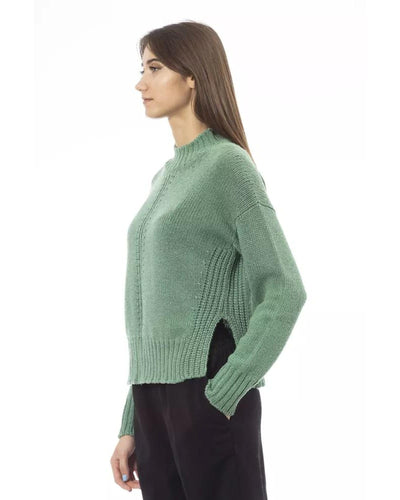 Alpha Studio Women's Green Wool Sweater - 42 IT