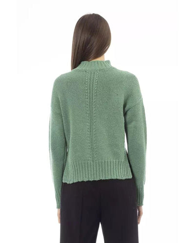 Alpha Studio Women's Green Wool Sweater - 42 IT