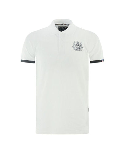 Aquascutum Men's White Cotton Polo Shirt - M