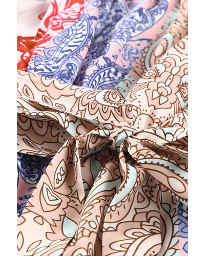 Azura Exchange Bohemian Floral Print Off Shoulder Blouse - 2XL
