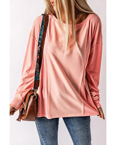 Azura Exchange Patchwork Long Sleeve Top - XL