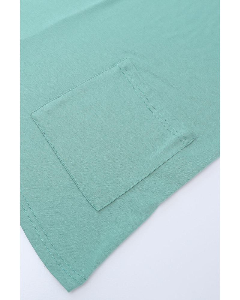 Azura Exchange Side Pockets Short Sleeve Tunic Top - S