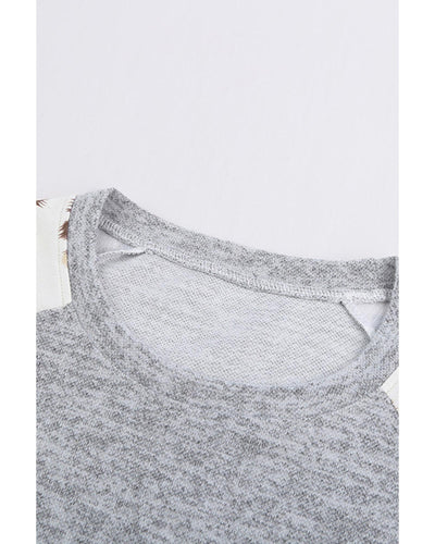 Azura Exchange Leopard Print Long Sleeve Top - XL