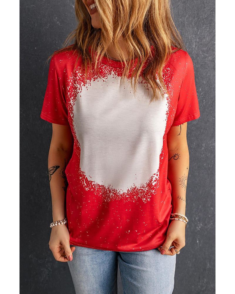 Azura Exchange Tie-dyed Round Neck T-shirt - M