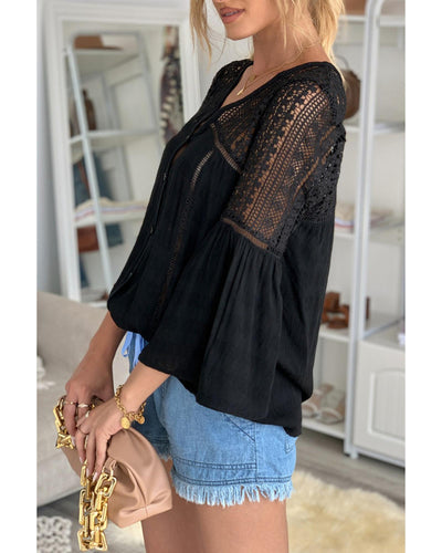 Azura Exchange Lace Blouse - M