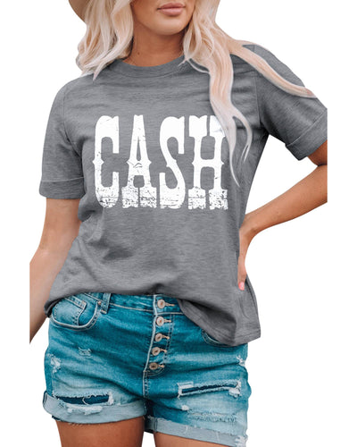 Azura Exchange CASH Letter Print Tee - XL