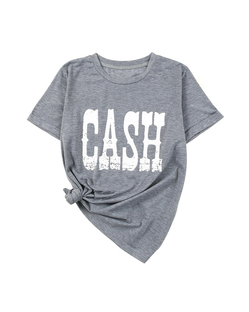 Azura Exchange CASH Letter Print Tee - XL