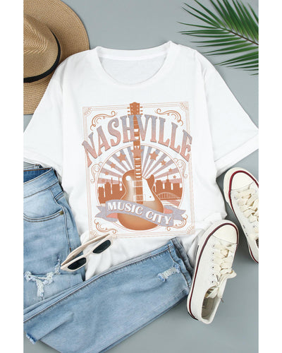 Azura Exchange NASHVILLE Graphic Printed T-Shirt - M