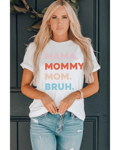 Azura Exchange Mama Mommy Mom Bruh Letter Graphic T Shirt - L