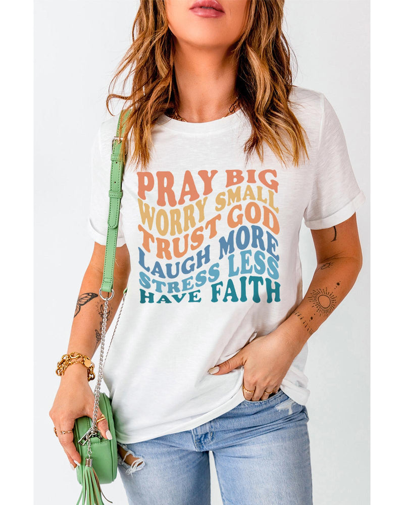 Azura Exchange Faith Inspired Words Print T-Shirt - 2XL