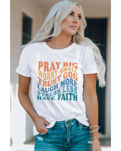 Azura Exchange Faith Inspired Words Print T-Shirt - 2XL