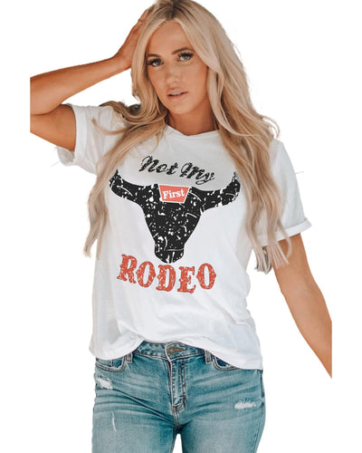 Azura Exchange Not My Rodeo Bull Graphic T-Shirt - S