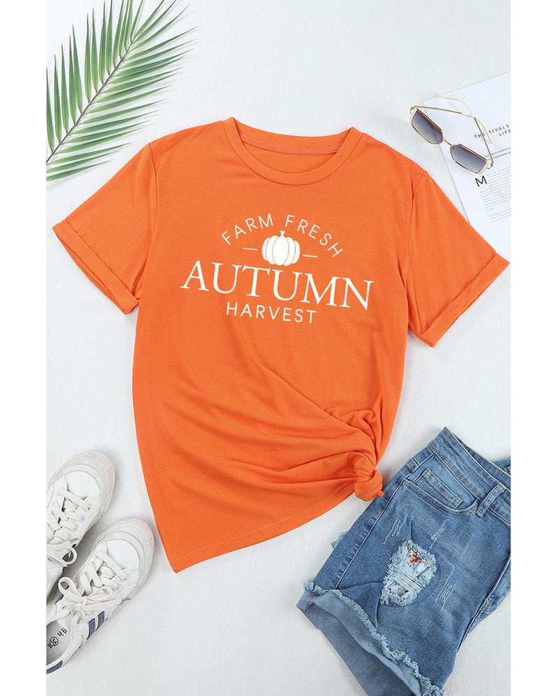 Azura Exchange Autumn Harvest Short Sleeve T-Shirt - S