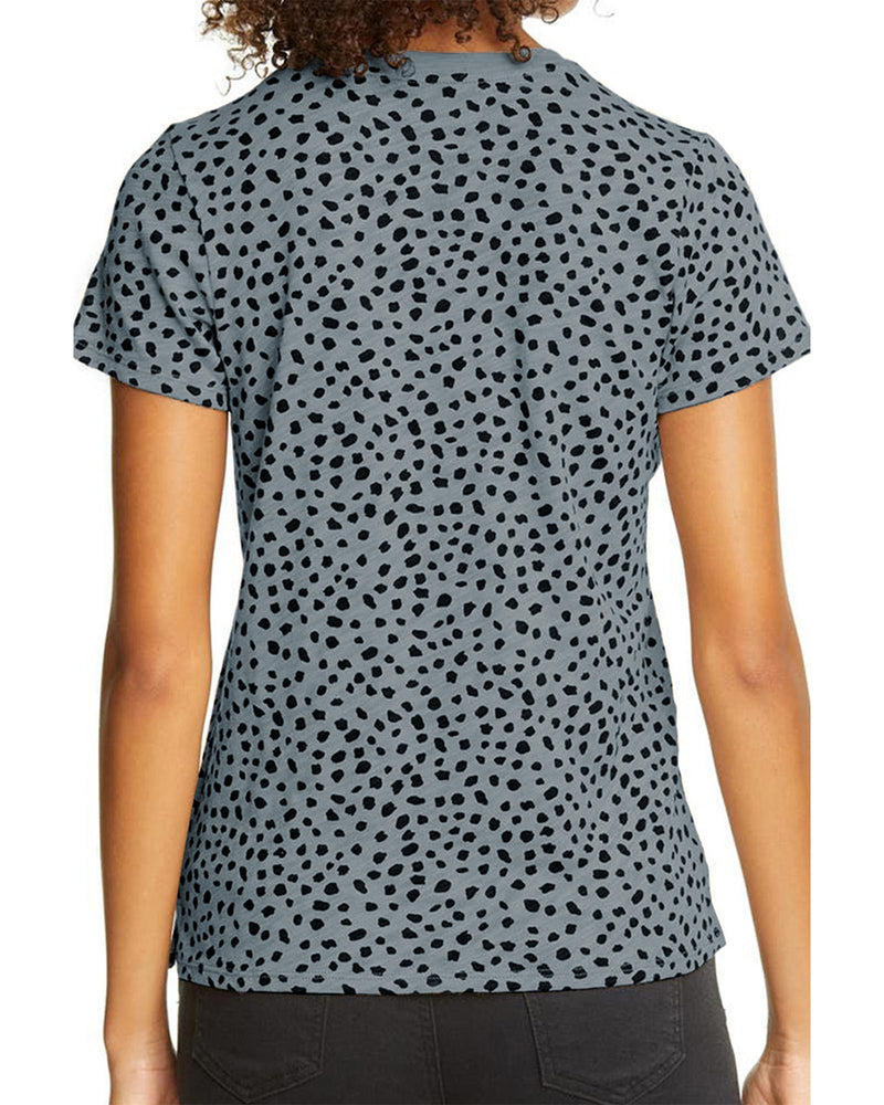 Azura Exchange Cheetah Print Short Sleeve T Shirt - L