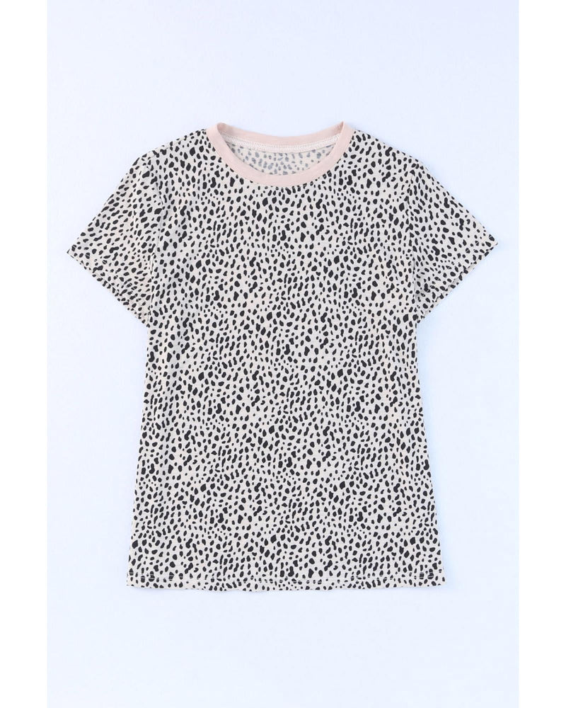 Azura Exchange Cheetah Print Short Sleeve T Shirt - L