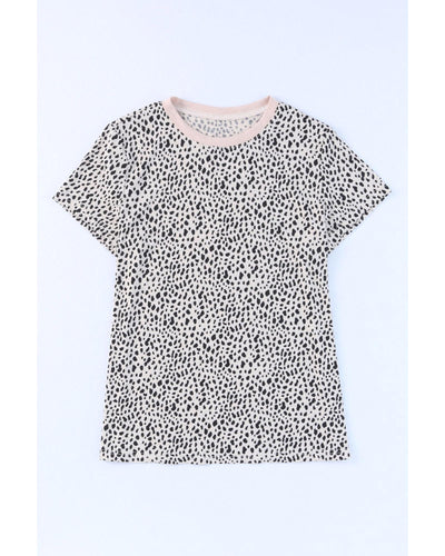 Azura Exchange Cheetah Print Short Sleeve T Shirt - M