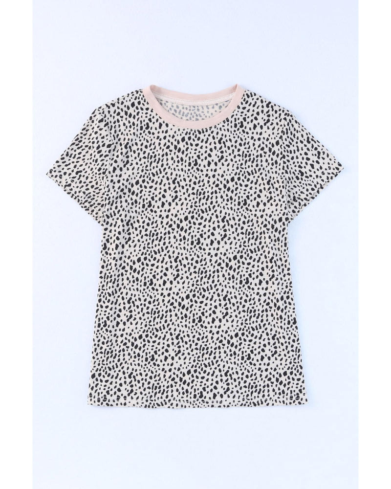 Azura Exchange Cheetah Print Short Sleeve T Shirt - M