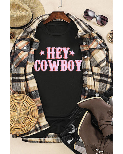 Azura Exchange Cowboy Letters Crew Neck T-shirt - M