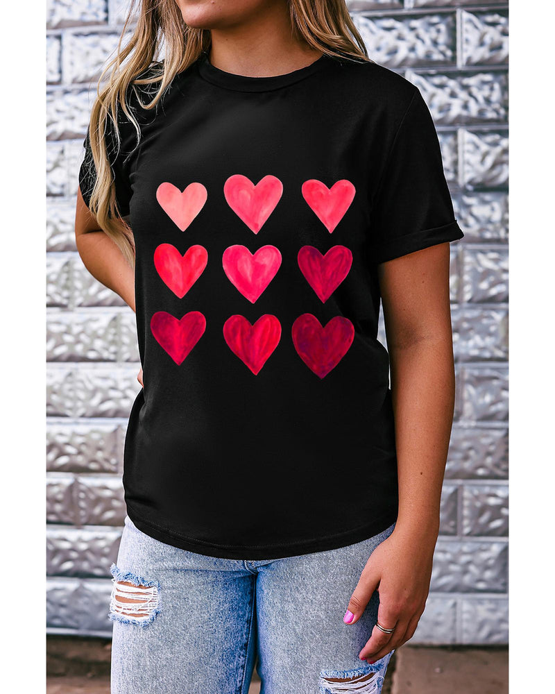 Azura Exchange Heart Graphic Tee for Valentines Day - 2XL