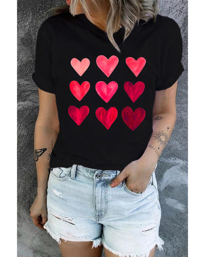 Azura Exchange Heart Graphic Tee for Valentines Day - 2XL