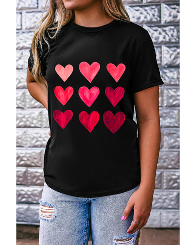 Azura Exchange Heart Graphic Tee for Valentines Day - S