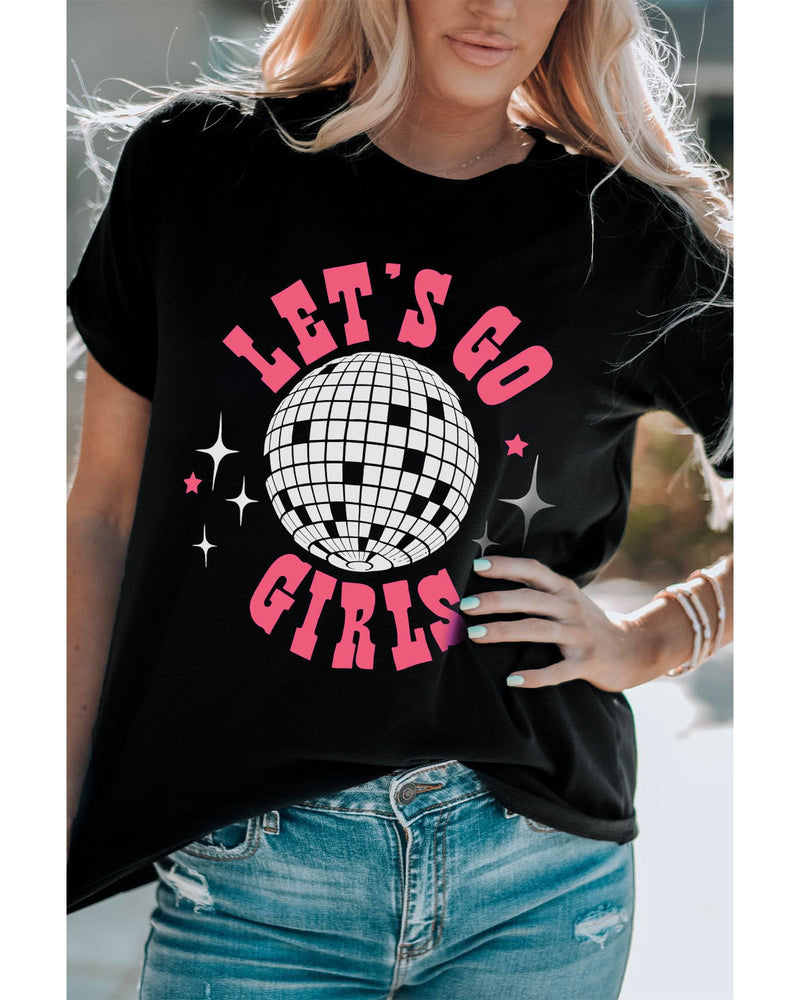 Azura Exchange Disco Ball Graphic Tee - L