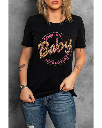 Azura Exchange Barbie Leopard Graphic T-Shirt - L