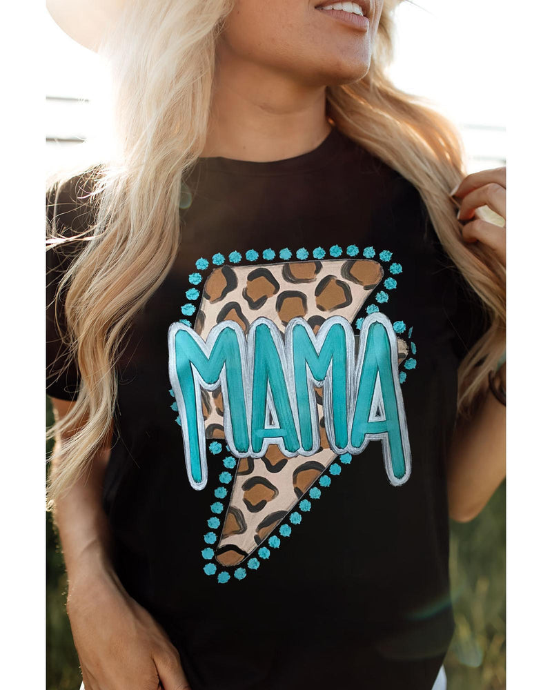 Azura Exchange MAMA Leopard Lightening Graphic Tee - XL