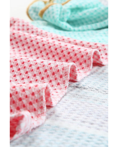 Azura Exchange Stripe Color Block Cold Shoulder Knit Top - M