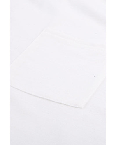 Azura Exchange Pocketed Tee with Side Slits - L