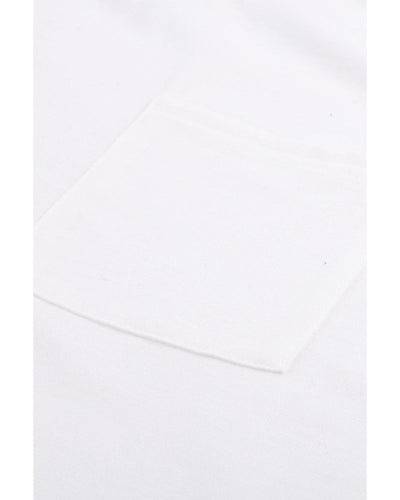 Azura Exchange Pocketed Tee with Side Slits - M