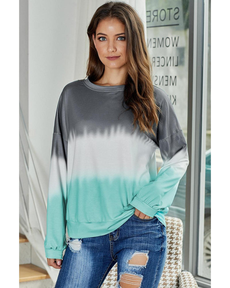 Azura Exchange Color Block Tie Dye Sweatshirt - 2XL