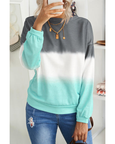 Azura Exchange Color Block Tie Dye Sweatshirt - XL