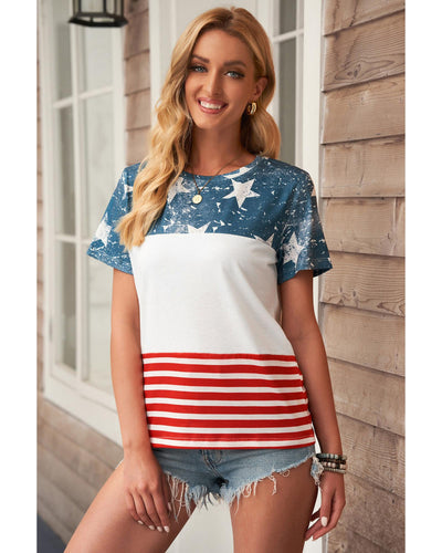 Azura Exchange Stars and Stripes Inspired Top - L