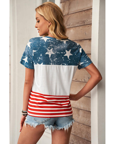 Azura Exchange Stars and Stripes Inspired Top - L