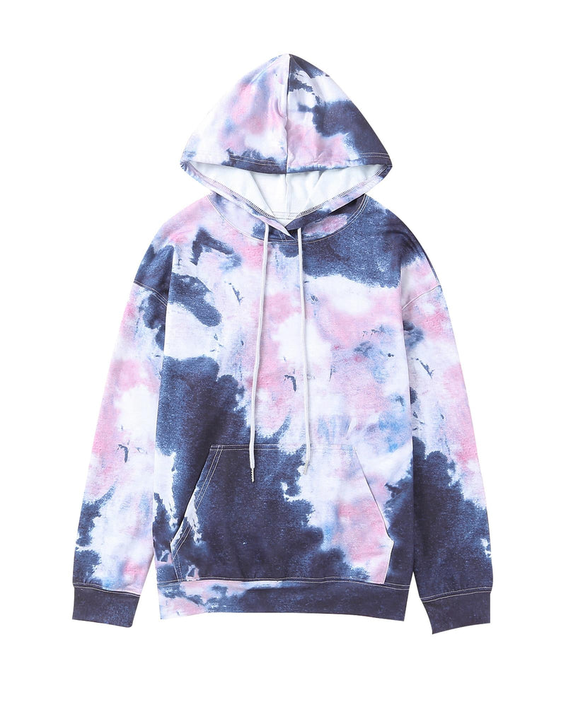 Azura Exchange Kangaroo Pocket Tie-dye Hoodie - L