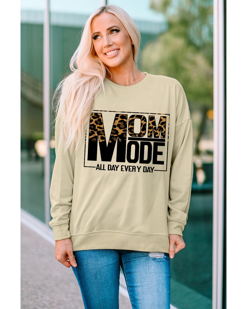 Azura Exchange Leopard Print Long Sleeve Sweatshirt - XL