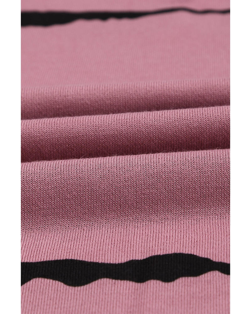 Azura Exchange Striped Tie-dye Hoodie with Side Split Tops - S