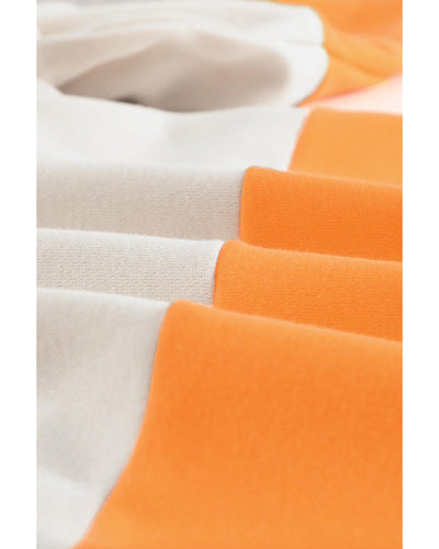 Azura Exchange Colorblock Sweatshirt with Contrast Stitching and Slits - 2XL