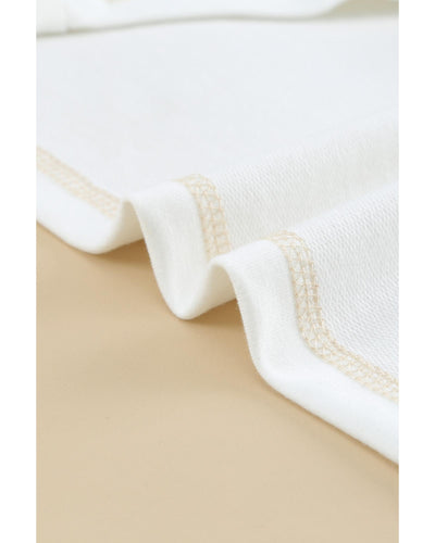 Azura Exchange Colorblock V Neck Long Sleeve Hoodie - L