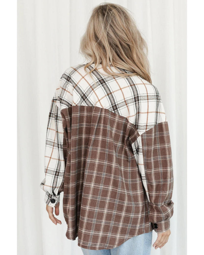 Azura Exchange Plaid Oversized Shirt - XL