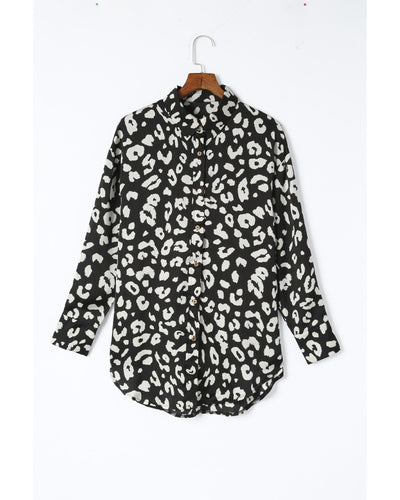 Azura Exchange Leopard Print Tunic Shirt - S