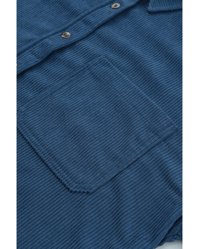 Azura Exchange Button Pocket Corduroy Shirt - S