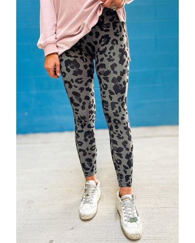 Azura Exchange Leopard Print Active Leggings - L